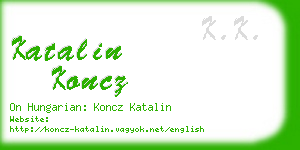 katalin koncz business card